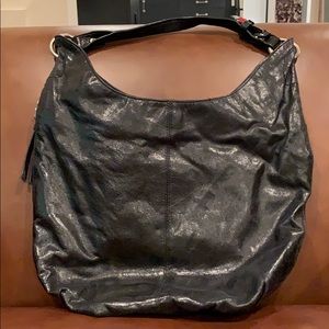 Hobo brand black leather shoulder bag
